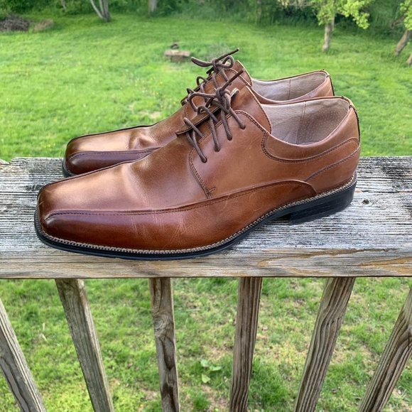 Tan Leather Florsheim Dress Shoes with Leather inside and outside 12 D main image 3